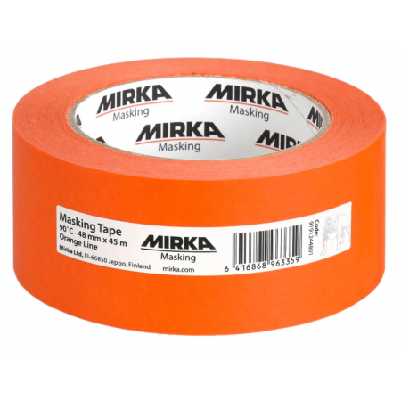 Mirka® - Masking Tape 90°C Orange Line - 48 mm